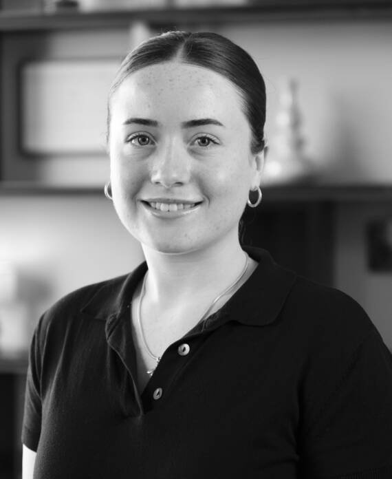 Carbon Catalyst Geoscientist Ella Mortimer Portrait photo grayscale
